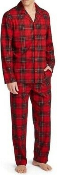 Nautica Two-Piece Red Plaid Sleepwear Pajamas NWT - Picture 1 of 11